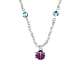 thumbnail image 1 of Mini Hot Purple Ladybug Hot Blue Crystal Fiona Necklace, 1 of 1
