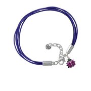 Mini Hot Purple Ladybug Purple Leather Aruba Bracelet