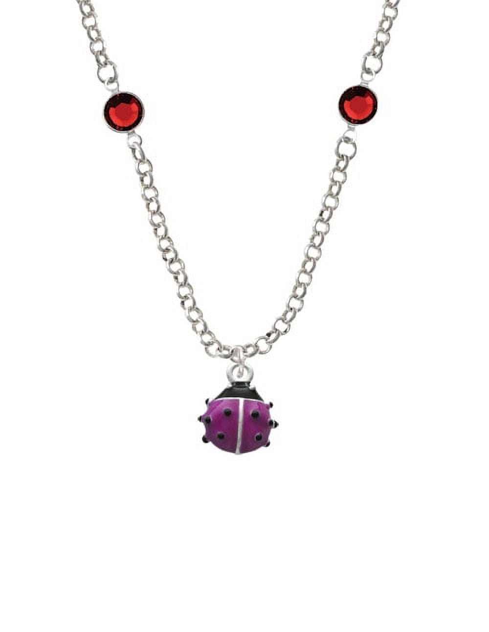 Red Ladybug on Purple Flowers, image size:1000x1294