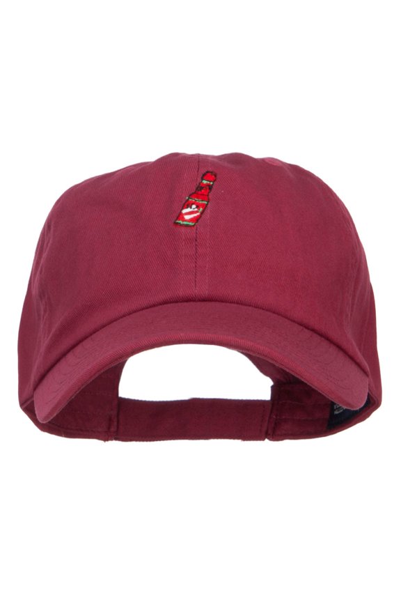 Mini Hot Sauce Embroidered Low Cap - Wine OSFM