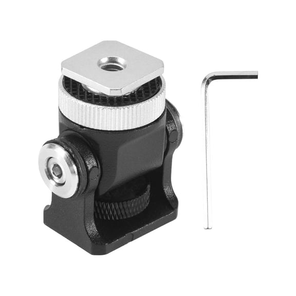 Mini Hot Shoe Mount Monitor Microphone Flash Holder 1/4 Inch Screw Camera Bracket Tripod for Monitor Flash Camera Accessories