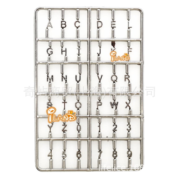 Raindrops Silver Mini House Door Number Decorative Accessory for Miniature Mailbox Decoration Plastic