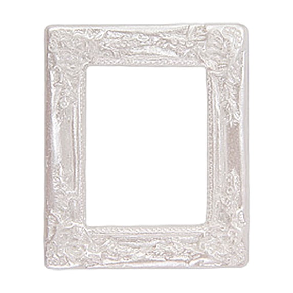 Mini House Photo Frame Storage Rack Antique Resin Photo Frame with Carved Retro Design, Versatile Decorative Gift for Home or Office