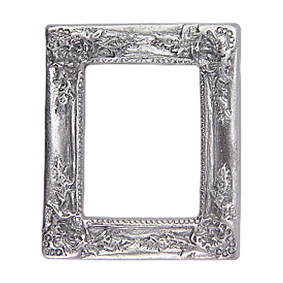 Mini House Photo Frame Storage Rack Antique Resin Photo Frame with Carved Retro Design, Versatile Decorative Gift for Home or Office