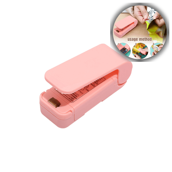 Mini Household Plastic Sealer for Snacks - Compact, Efficient Food Sealant for Preserving Chips, Cookies & Perishables in Kitchen Storage