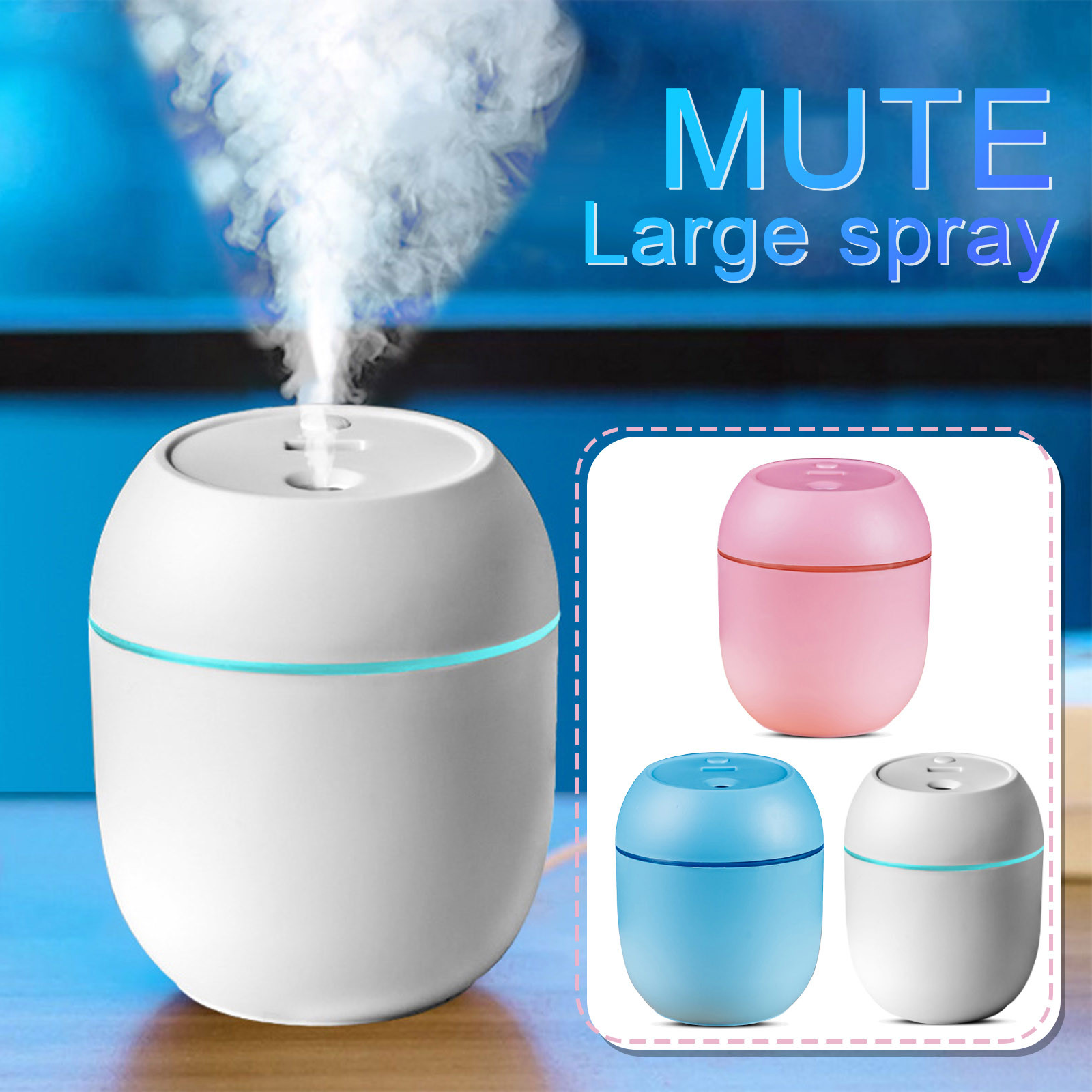 Mini Humidifier, 250ml Small Humidifier for Plants, Personal Humidifier