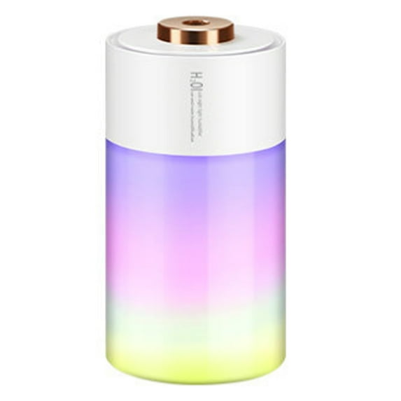 Mini Humidifier, 300ml Cute humidifiers for bedroom , Personal Humidifier with Night Light -white