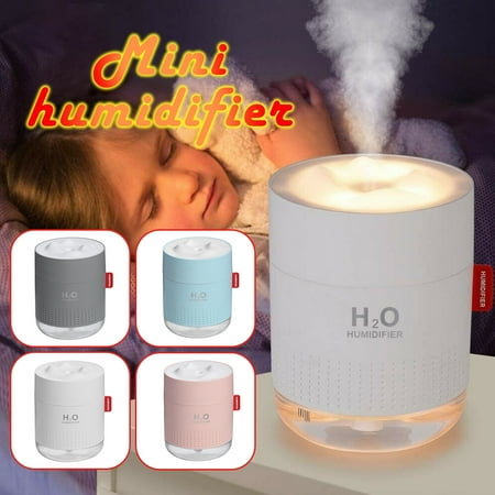 Mini Humidifier,500ml Premium Humidifying Unit,Automatic Shut-Off,Night Light Function