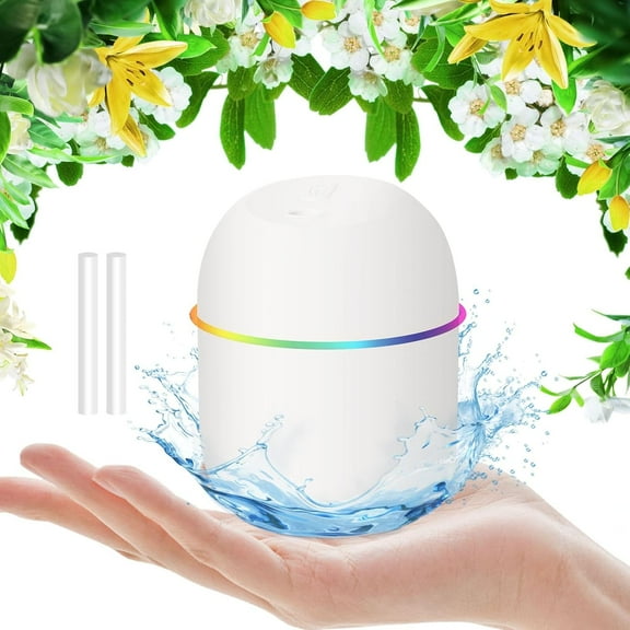 Mini Humidifier for Plants Nano-Mist Small Humidifiers for Bedroom, Humidifier for Plants, Humidifiers for Bedroom USB Powered No Battery For Bedroom Room Offices plant humidifier(7.44oz)