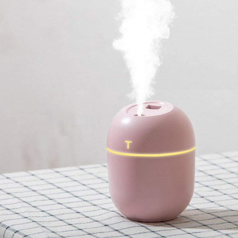 Mini Humidifier, Portable Small Cool Mist Humidifier, USB Personal Desktop  Vaporizer, Night Light Function, Super Quiet for Car, Office, Home