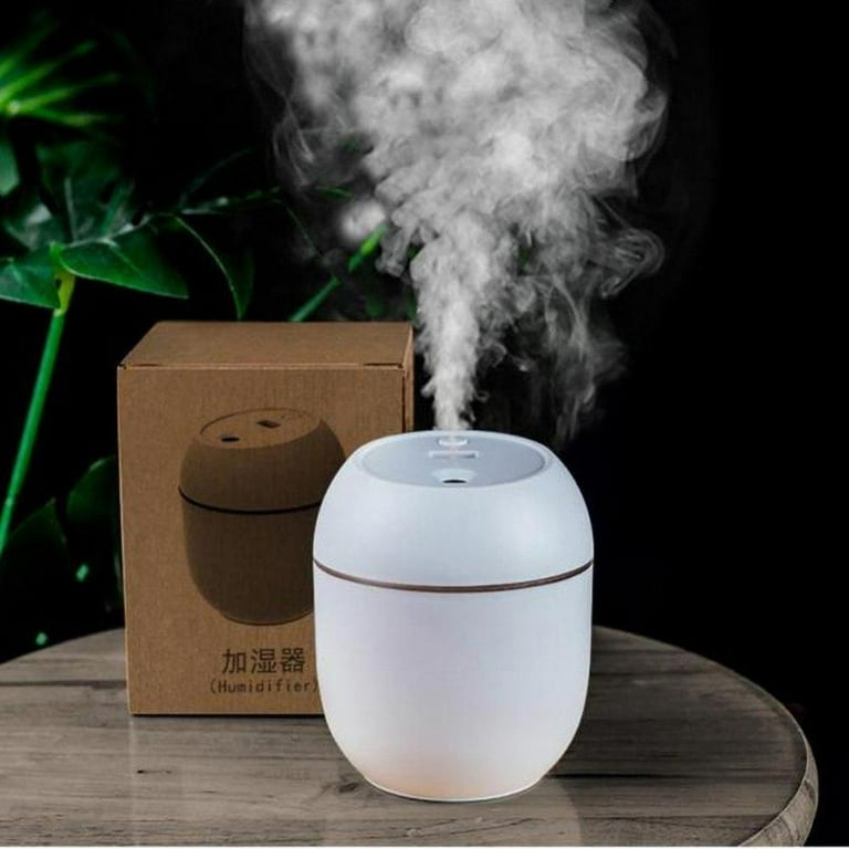 Portable Small Cool Mist Humidifier, USB Night Light Function, Super Silent  in Car, Office, Home, Bedroom, Nursery, Travelling