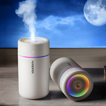 Mini Humidifier, USB Personal Desktop Humidifier for Car, Office, Bedroom etc. Auto Shut-Off, 2 Mist Modes, Super Quiet