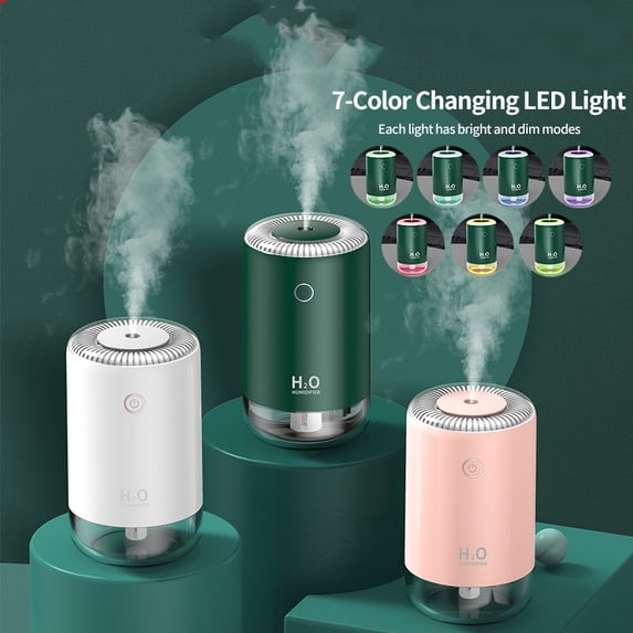 Mini Humidifier Ultrasonic USB Air Atomizers Diffuser Home Car Mist Maker,white