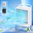 thumbnail image 1 of Mini Humidifying Air Cooler Fan USB Rechargeable Portable Desktop Cooling Fan with Mist for Home Office Travel by PALIFEUR, 1 of 6