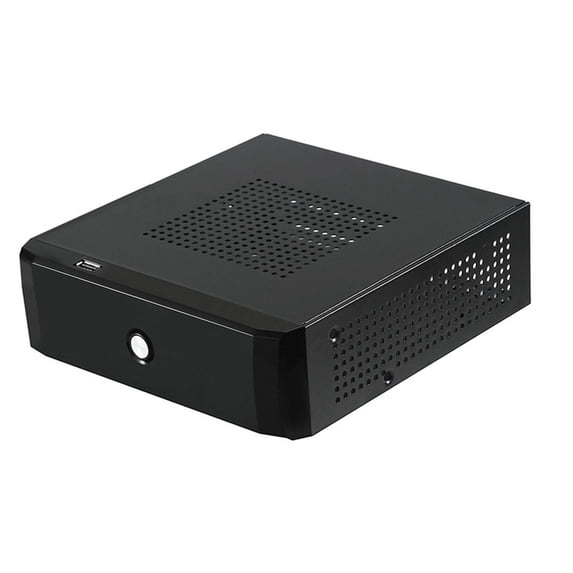 Mini ITX Case Slim Profile Practical Iron 2.0 USB Computer Case for Office