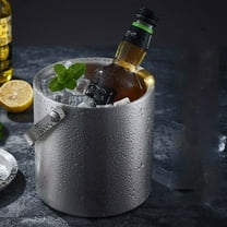 Mini Ice Bucket Portable Double Wall Ice Bucket,Stainless Steel Hotel Bucket/Champagne/Beverage Bucket,Size 2 Liters,Serveware for Party,Event,and Camping