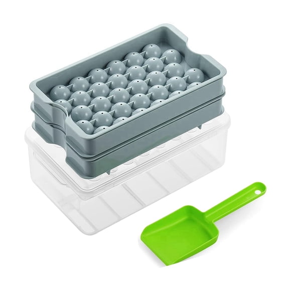 Mini Tray with Bin & Scoop, Ice Tray for Mini Fridge Freezer