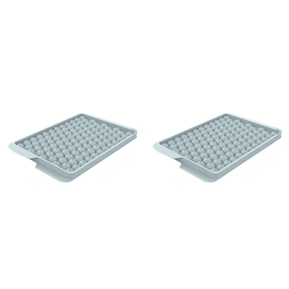 Mini Ice Cube Trays 104 Slot, Tiny Pebble Ice Maker, Easy Twist Release Fast Chill for Iced Coffee Cocktails, Stackable for Freezer 1-4PC