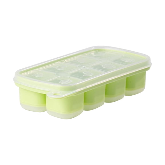 Mini Ice Cube Trays 8 Cubes Silicone Ice Cube Trays with Lid Freezer Storage Containers Easy-release Ice Cube Trays for Mini Fridge, Cocktails, Whiskey, Beverages
