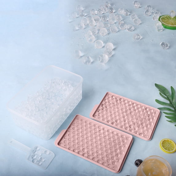 Mini Ice Cube Trays Small Tiny Round Pebble Crushed Nugget Ice Trays for Freezer Crushed Ice Tray For Chilled Drinks Coffee Juice