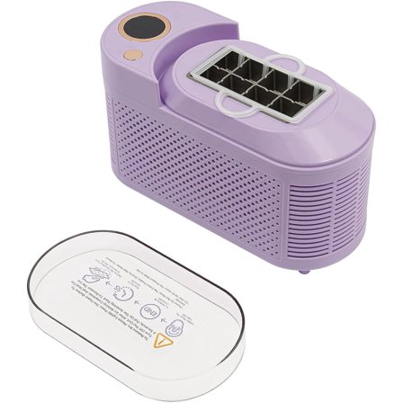 Mini Ice Maker Countertop, Portable Compact Ice Machine, 8 Ice Cubes in 10 Mins, Small Nugget Ice Maker with Car Adapter, Quiet Bullet Ice Maker, for Home, Kitchen, Office, Camping