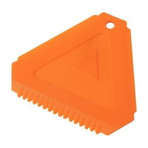 Mini Ice Scrapers,Scratch Free Ice Snow Frost Removal Tool, Small Portable Plastic Ice Scraper Winter Car Window Snow Cleaning Accessories, Defroster Cleaning Ice Scraper for Cars(Orange,4.5x4.1")