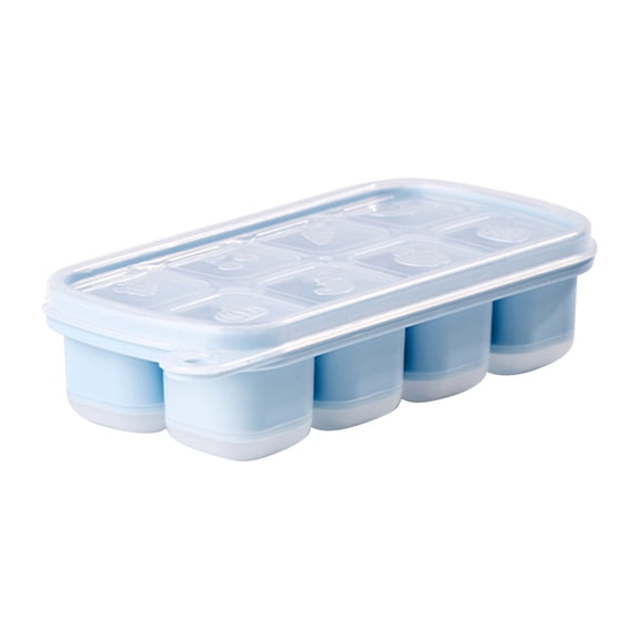Mini Ice Trays with Lid, 8-Cavity Ice Tray, Easy-Release Ice Mold for Mini Fridge Cocktails Iced Coffee Whiskey Beverages