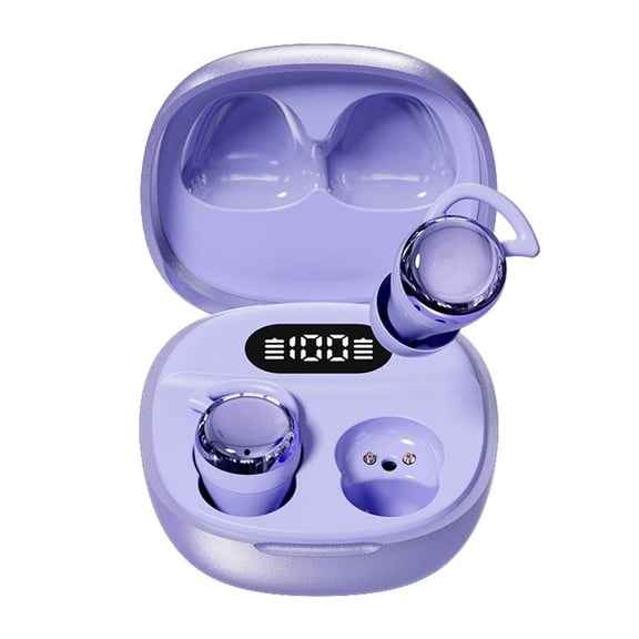 Mini In-Ear Sleep Earbuds, Lightweight Comfortable Wireless Earbuds with Bluetooth 5.4, Hi-Fi Sound, AI Clear Calls, LED Battery Display for Side Sleepers