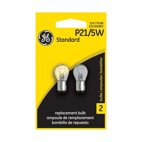Mini Incand. Bulb, P21/5W, 6.0/25W, S8, PK2