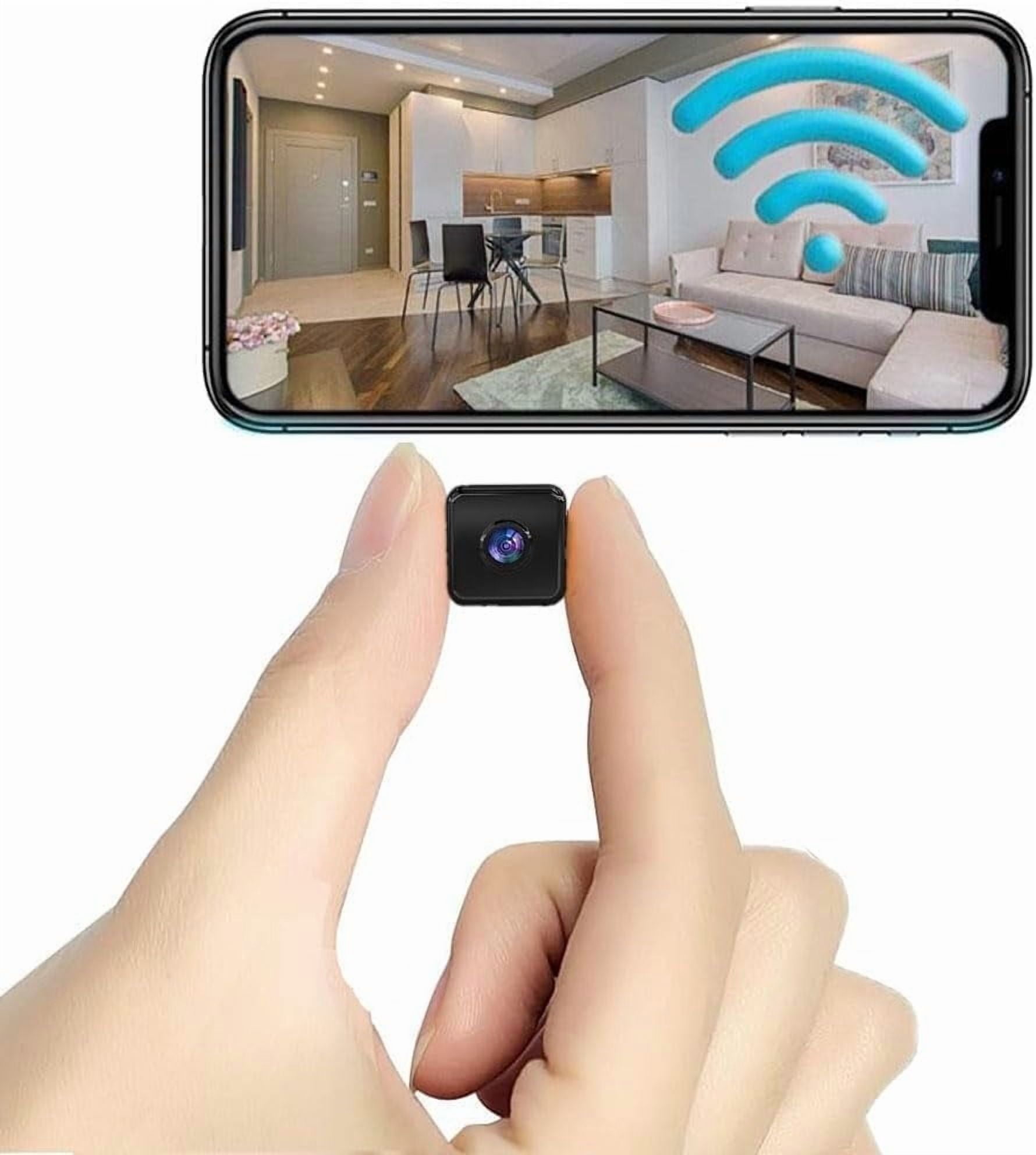 Mini Indoor Security Wireless Home Camera Small Outdoor WiFi Pet Cameras,1080P Nanny Cam, Wide Angle,Night Vision, Home Indoor Outdoor Camer for Home Security