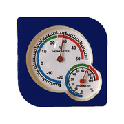 Mini Indoor Thermometer Humidity Monitor Gauge For Home, Room, Planting Room, Reptile Terrariums - blue