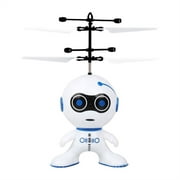 Mini Induction Flying Robot 2CH Gyro Helicopter Drone Christmas Gifts