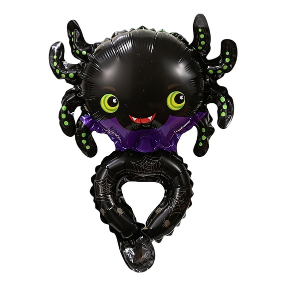 Mini Inflatable Hand Foil Balloons Halloween Bracelet Balloons Assorted Cartoon Halloween Character Decorations Goodie Bag Fillers For Children Party