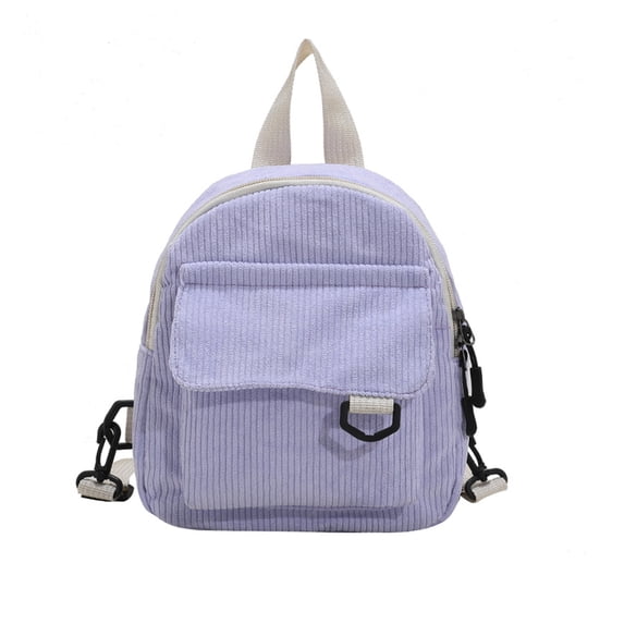 Mini Ins Cute Corduroy Backpack, OL Commuting Small Cosmetic Bag, Adjustable Shoulder Strap Student Bag, Multi Pocket Versatile Schoolbag, Soft Texture Fashion Daily Casual Shoulder Bag
