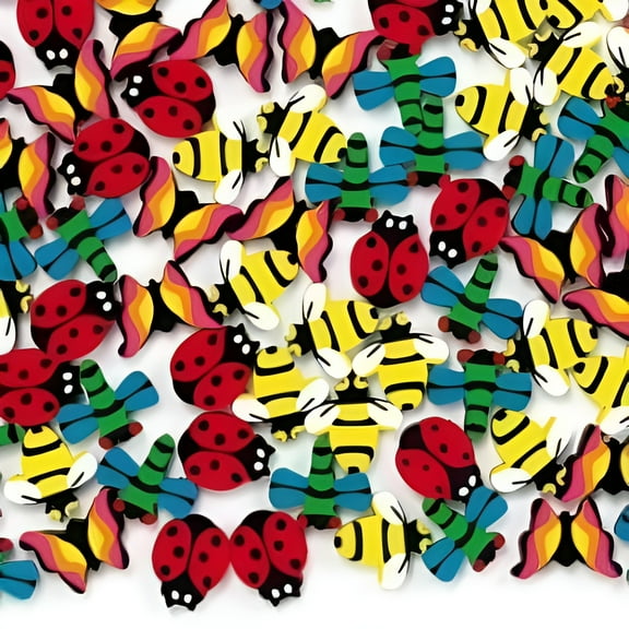 Mini Insect Erasers - Party Favors - 144 Pieces