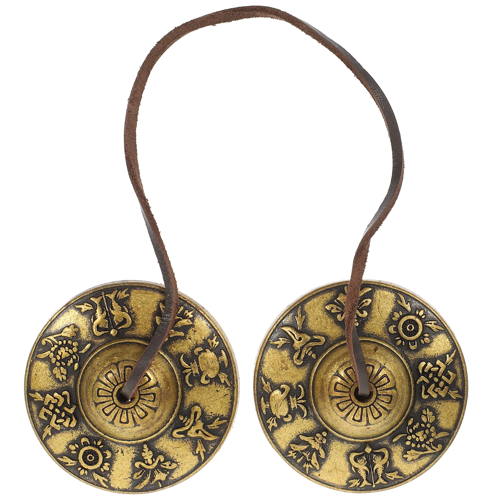 Mini Instruments Toy Copper Finger Cymbals Opera Gong Tibetan Buddhist