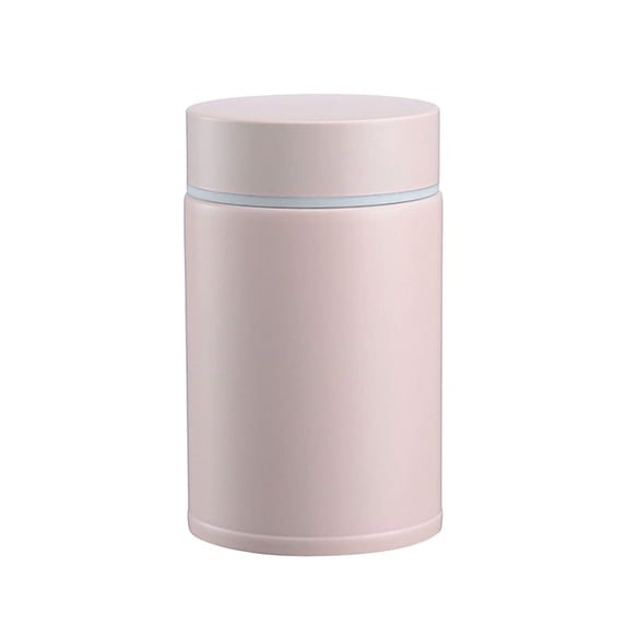 Mini Insulated Food Container, 12 fl oz Portable Thermal Jar with Lid, Leak Proof Soup Canister, Small Stainless Steel Vacuum Pot, Practical Heat Preservation Storage Vessel for Soup Porridge