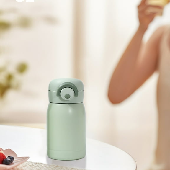Mini Insulated Stainless Steel Bottle, Kids Water Bottle, Portable Vacuum Thermo, Stainless Steel Thermo, Thermal Cup With Snap Flip Lid Leak Proof