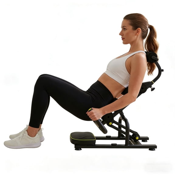 Mini Inversion Table for Back Pain Relief, Foldable Back Stretcher with 330 lbs Capacity, Compact Spine Decompression Chair for Home Stretching & Relaxation