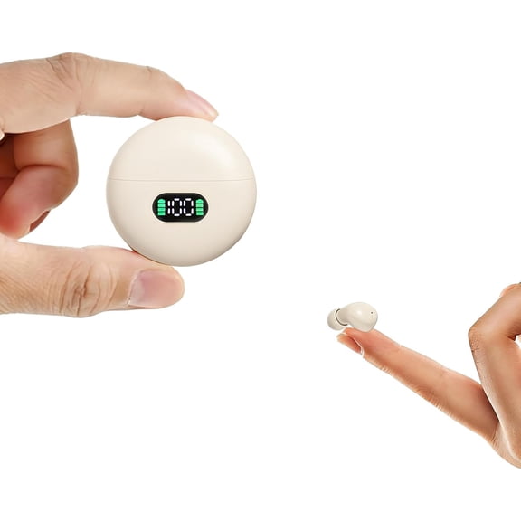 Mini Invisible Earbuds Wireless Bluetooth Blue Tooth Ear Buds for iPhones Android Small Ears Canal Discreet Hidden Tiny Smallest Micro Comfortable Earbuds Low Profile Sleep Headphones for Work