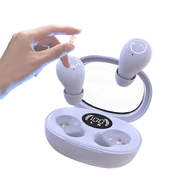 Mini Invisible Earbuds for Work and Sleep - Best Small Earbuds for Small Ear Canals for Sleeping Tiny Discreet Hidden Invisible Headphones for Work,Purple