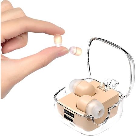 Mini Invisible Small Bluetooth Earbuds Sleeping,Hidden Earbuds,Tiny Earbuds for Small Ears Low Profile Tiny Hidden Discreet Smallest Earbuds,Nude