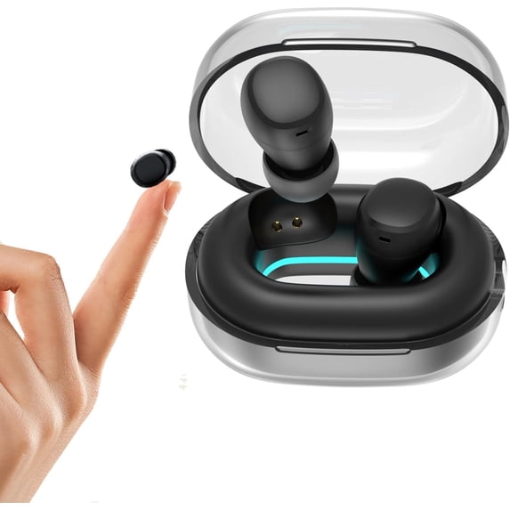 Mini Invisible Small Bluetooth Earbuds Sleeping for Small Ears Low Profile Tiny Hidden Discreet Smallest Earbuds for Work Sleep Ear Buds Invisible Headphones Buds