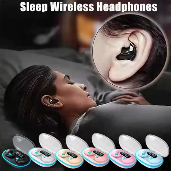 Mini Invisible Wireless Earbuds, Bluetooth 5.3 Sleep Earphones for Small Ears, Lightweight Hidden Micro Headphones for Sleeping, Exercise, Hiking, Working