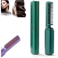 thumbnail image 1 of Mini Ionic Hair Straightener Brush, Rechargeable Electric Straightening Comb with 3 Heat Settings for Portable Travel, 1 of 6