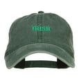 thumbnail image 1 of Mini Irish Embroidered Washed Cap - Dk Green OSFM, 1 of 5