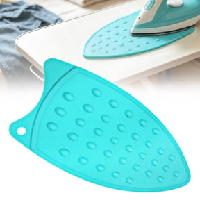 Mini Iron Rest Pad,Silicone Heat Resistant Mat,Thick Non-Slip Iron Trivet Mat with Hanging Hole,Anti-Scald Iron Base Protector for Ironing Board Countertop,Waterproof Easy Clean Iron Stand Pad