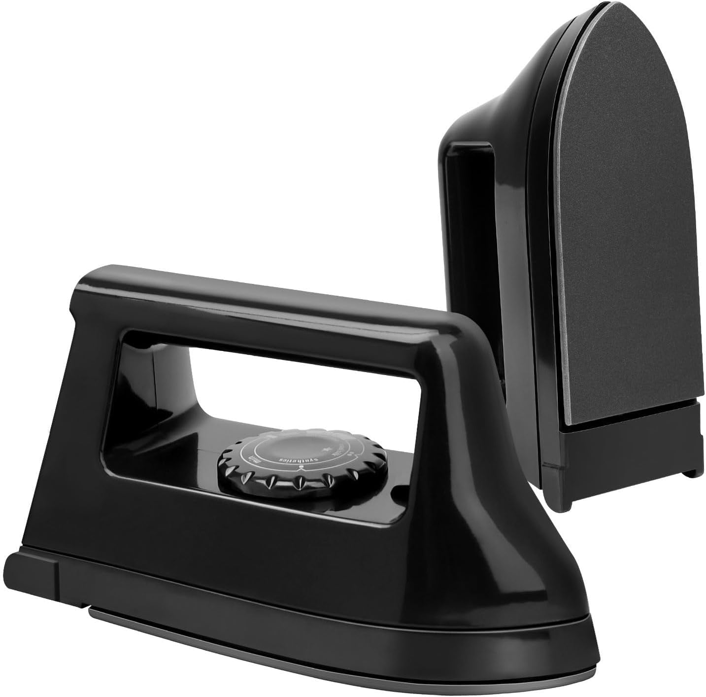 Mini Iron for Crafts Quilting, Travel Household Easy Supplies , Heat Press Machine Sewing (Black)