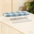 thumbnail image 1 of Mini Ironing Board, Portable Compact Space Saving Tabletop Ironing Board, Sleeve Cuffs and Collars Handling, for Home and Travel Use, Blue, 1 of 6