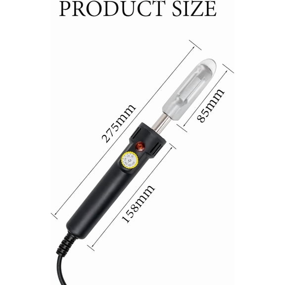 Mini Irons for Crafts Quilting Mini Leather Iron for Leather Clothes & Shoes with High Temp Tape 50~350 C(122~662 F)